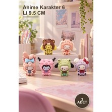 Yenilig 3 Adet Anime Karakter 6 Li 9.5 cm