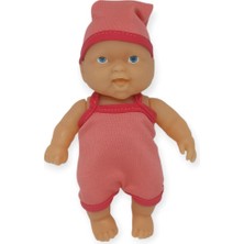20 cm Sevimli Et Bebek - Çıkarılabilir Neon Kıyafetli Gerçekçi Oyuncak Bebek   - Yavru Ağzı (Lisinya)