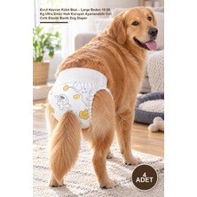 Yenilig 4 Adet Evcil Hayvan Külot Bezi – Large Beden 10-20 kg Ultra Emici Hızlı Kuruyan Ayarlanabilir Cırt Cırtlı Elastik Bantlı Dog Diaper