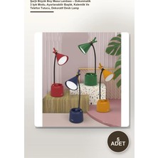 Yenilig 5 Adet Şarjlı Büyük Boy Masa Lambası – Dokunmatik 3 Işık Modu, Ayarlanabilir Başlık, Kalemlik ve Telefon Tutucu, Dekoratif Desk Lamp