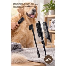 Yenilig 30 Adet Evcil Hayvan Kıtık Açıcı Tarak Seti – Ergonomik Siyah Tüy Bakım Tarakları, Metal Iğneli Ayırıcı, Pet Brush, Detangling Comb