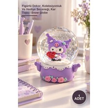Yenilig 1 Adet Kuromi Midi Boy Kar Küresi – Figürlü Dekor, Luk ve Hediye Seçeneği, Kar Topu / Snow Globe