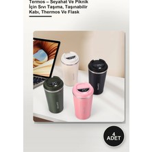Yenilig 4 Adet Termos – Seyahat ve Piknik Için Sıvı Taşıma, Taşınabilir Kabı, Thermos ve Flask