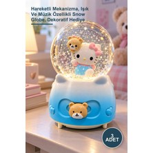 Yenilig 3 Adet Motorlu Işıklı Müzikli Kar Küresi – Hareketli Mekanizma, Işık ve Müzik Özellikli Snow Globe, Dekoratif Hediye