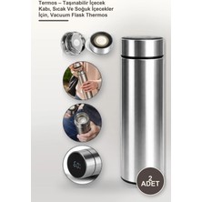 Yenilig 2 Adet Termos – Taşınabilir Içecek Kabı, Sıcak ve Soğuk Içecekler Için, Vacuum Flask Thermos