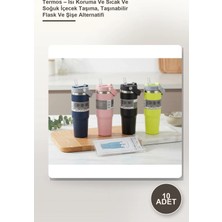 Yenilig 10 Adet Termos – Isı Koruma ve Sıcak ve Soğuk Içecek Taşıma, Taşınabilir Flask ve Şişe Alternatifi