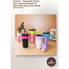 Yenilig 3 Adet Termos – Taşınabilir Içecek Kabı, Seyahat Bardak ve Şişe Alternatifi, Flask, Bottle