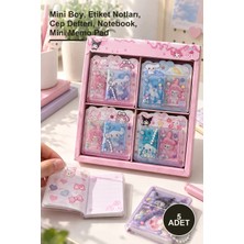 Yenilig 5 Adet Sulu Sticker Not Defteri – Mini Boy, Etiket Notları, Cep Defteri, Notebook, Mini Memo Pad