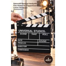 Yenilig 5 Adet Sinema Klaketi – Dekoratif Konsept Hediyelik, Film Klaket ve Clapperboard Çekim Aksesuarı