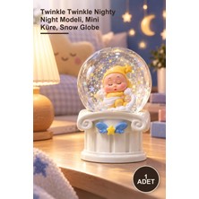 Yenilig 1 Adet Sürpriz Mini Kar Küresi – Twinkle Twinkle Nighty Night Modeli, Mini Küre, Snow Globe