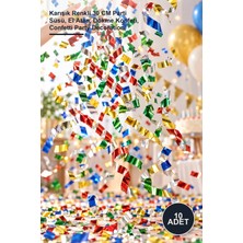 Yenilig 10 Adet Konfeti – Karışık Renkli 30 cm Parti Süsü, El Atan, Dökme Konfeti, Confetti Party Decoration