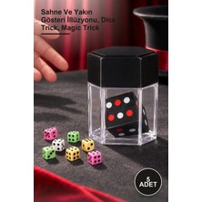 Yenilig 5 Adet Sihirli Büyük Zarı Küçük Zarlar Haline Getirme Oyunu – Sahne ve Yakın Gösteri Illüzyonu, Dice Trick, Magic Trick
