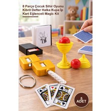 Yenilig 5 Adet Sihirbazlık Seti – 8 Parça Çocuk Sihir Oyunu Kibrit Defter Halka Kupa Ip Kart Eğlenceli Magic Kit