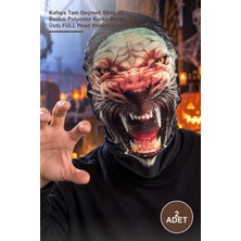 Yenilig 2 Adet Aslan Maskesi – Kafaya Tam Geçmeli Streç 3D Baskılı Polyester Korku Maske, Baş Üstü Full Head Stretch Lion Mask