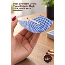 Yenilig 3 Adet Kibrit Uçuran Sihir Numarası – Basit Sihirbazlık Oyunu, Yakın Gösterim Magic Trick, Match Trick