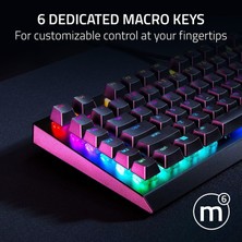 Aydogan's Blackwidow V4X - Mekanik Oyun Klavyesi - Snap Tap - Chroma Rgb (Tıklamalı Mekanik Anahtarlar, 6 Özel Makro Tuşu, Wristrest) Tr Düzeni | Siyah