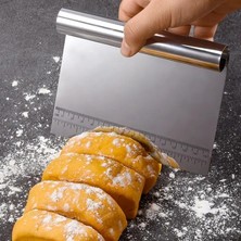 Aydogan's Çelik Spatula,metal Hamur Sıyrıcı,pasta Sıyırma Aparatı,hamur Dilimleyici,pasta ve Pastacılık Için Çelik Şekillendirici ve Hamur Porsiyonlayıcı