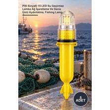 Yenilig 5 Adet Balıkçı Feneri – Pilli Sinyalli 15 LED Su Geçirmez Lamba Ağ Işaretleme ve Deniz Üstü Aydınlatma, Fishing Lamp