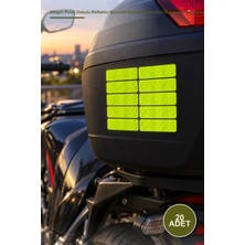 Yenilig 20 Adet Reflektör Sticker – Altıgen Petek Dokulu Reflektiv Güvenlik Bandı, Kendinden Yapışkanlı Motosiklet Bisiklet Kask Araç Tampon Çanta Reflective Sticker Reflector