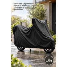 Yenilig 10 Adet Motosiklet ve Scooter Koruma Brandası – Su ve Toz Geçirmez Uv Korumalı Yırtılmaya Dayanıklı 180X120 cm Scooter Cover