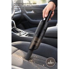 Yenilig 2 Adet Sinbo Oto Araç Süpürgesi – Çakmaklık Şarjlı El Tipi 3600 Mah Hepa Filtre Mini Taşınabilir 2 Başlıklı Car Vacuum