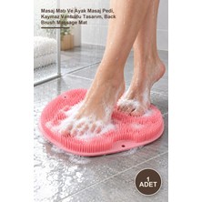 Yenilig 1 Adet Vantuzlu Banyo Sırt Fırçası – Masaj Matı ve Ayak Masaj Pedi, Kaymaz Vantuzlu Tasarım, Back Brush Massage Mat