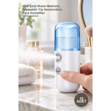 Yenilig 10 Adet Mini Cilt Nemlendirici – USB Şarjlı Buhar Makinesi, Taşınabilir Yüz Nemlendirici, Face Humidifier