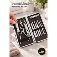 Yenilig 2 Adet Ocean Manikür Seti – Paslanmaz Çelik Kutulu Manikür ve Pedikür Seti, Ev Bakımı, Manicure Kit, Nail Care