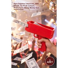 Yenilig 3 Adet Dolar Saçma Tabancası – Para Dağıtma Tabancası, Abs Gövde, Aa Pil Ile Çalışan, Promosyon Atıcısı Money Gun