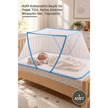 Yenilig 1 Adet Portatif Bebek ve Çocuk Sinek Koruyucu Cibinlik Tül – Hafif Katlanabilir Beşik ve Yatak Tülü, Nefes Alabilen Mosquito Net, Taşınabilir