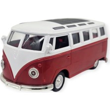 Aknca Çek Bırak Klasik T1 Vosvos Minibüs Oyuncak Araba - 14 cm Nostaljik Hippi Van - 1 Adet