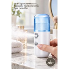 Yenilig 1 Adet Mini Cilt Nemlendirici – USB Şarjlı Buhar Makinesi, Taşınabilir Yüz Nemlendirici, Face Humidifier