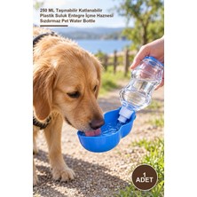 Yenilig 1 Adet Evcil Hayvan Su Matarası – 250 ml Taşınabilir Katlanabilir Plastik Suluk Entegre Içme Haznesi Sızdırmaz Pet Water Bottle