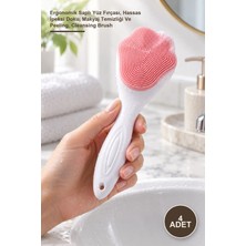 Yenilig 4 Adet Cilt Temizleme Peeling Fırçası – Ergonomik Saplı Yüz Fırçası, Hassas Ipeksi Doku, Makyaj Temizliği ve Peeling, Cleansing Brush