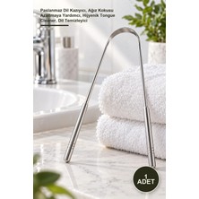 Yenilig 1 Adet Metal Dil Temizleme Aleti – Paslanmaz Dil Kazıyıcı, Ağız Kokusu Azaltmaya Yardımcı, Hijyenik Tongue Cleaner, Dil Temizleyici
