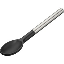 Str Store Gourmet 30 cm Karıştırma Kaşığı, Isıya Dayanıklı Plastik Başlık, Cromargan® Yüksek Kaliteli Paslanmaz Çelik Sap, Bulaşık Makinesinde Yıkanabilir