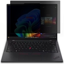 Str Store Lenovo Thinkpad T14S Gen 6 14 Inç Ile Uyumlu Hayalet Ekran Koruyucu Notebook, Yandan Görünmeyen Anti-Spy Gizlilik (Privacy) Laptop Koruması, 9h Temperli Nano Kırılmaz Esnek Cam, Parlama Önleyici
