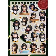Str Store Gugu Gaga 17 Parça Sticker Seti | 3-5 cm Suya Dayanıklı Laptop, Defter, Tablet ve Telefon Sticker Paketi
