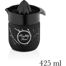Str Store Limon Sıkacağı Cam Narenciye Sıkacağı, 425 Ml, Siyah Qlux Ideas