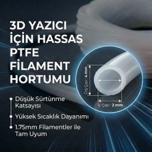 Str Store 3D Yazıcı Için Hassas Dyzer Ptfe Filament Kılavuz Hortumu (1.75MM Filament Uyumlu) 2 Metre