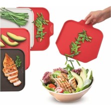 Str Store Kırmızı Ingenio Kesme Tahtası 4'lü Set