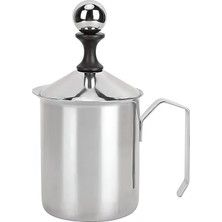 Str Store 304 Çelik 500 ml Manuel Presli Kahve Süt Köpürtme Potu Sütlük Pitcher MT192