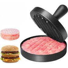 Str Store 11,5 cm Hamburger Köftesi Yapma Kalıbı – Paslanmaz Çelik Manuel Hamburger Presi, Basmalı Kıyma ve Köfte Şekillendirme Aleti, Et ve Tavuk Köftesi Kalıp Presi