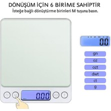 Str Store Kuyumcu Eczane Mutfak Için Dijital Hassas Terazi Tartı 500 Gr./ 0.01 Gr. THR124