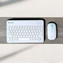 Str Store Key 01 Kablosuz Bluetooth Wireless Tümü Türkçe Karakterli I Ü Ğ Harfleri Bulunur Klavye Mouse Seti (Beyaz)