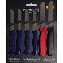 Str Store Solingen Paslanmaz Çelik Micro Tırtıklı Sebze Meyve Bıçağı 6'lı Set