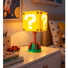 DecoForm Studio Süper Mario Kutu Lamba / Block Lamba – Çocuk Odası Dekoratif Masa ve Gece Lambası