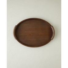 English Home Denita Mdf Dekoratif Tepsi 50X36 cm Kahve