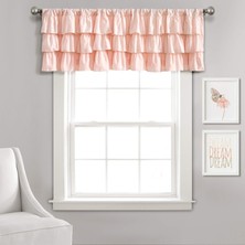 Toyigoo Blush Belle Valance Shabby Chic Style Single Curtain, 18" x 84