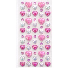 Toyigoo 3D Taş Sticker Pembe – Saç, Yüz, Tırnak, Makyaj, Telefon, Ayakkabı ve Dekorasyon Için Işıltılı Parlak Süs Taşı Kendinden Yapışkanlı
